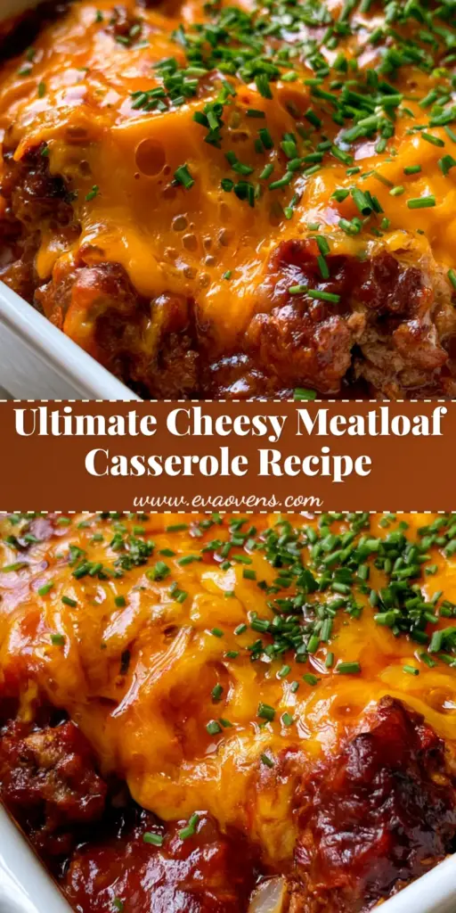 Cheesy Meatloaf Casserole with a Glossy Tomato Glaze 3 A handheld smartphone photo of Cheesy Meatloaf Casserole in a white dish, topped with bubbling orange cheddar and fresh chives.