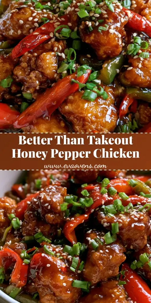 Honey Pepper Chicken: The Ultimate Crispy & Glossy Dinner Guide 3 A white ceramic bowl filled with crispy Honey Pepper Chicken coated in a glossy dark amber glaze with red peppers and green chilies.