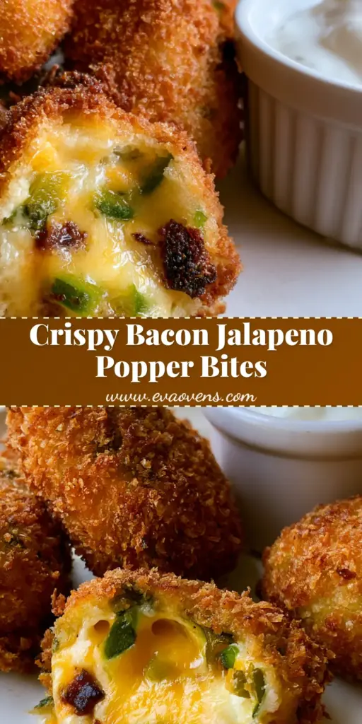 Jalapeno Popper Bites: The Ultimate Crispy, Cheesy Party Appetizer 3 A stack of extra-crunchy Jalapeno Popper Bites with a broken-open bite showing molten cheddar and green jalapenos.